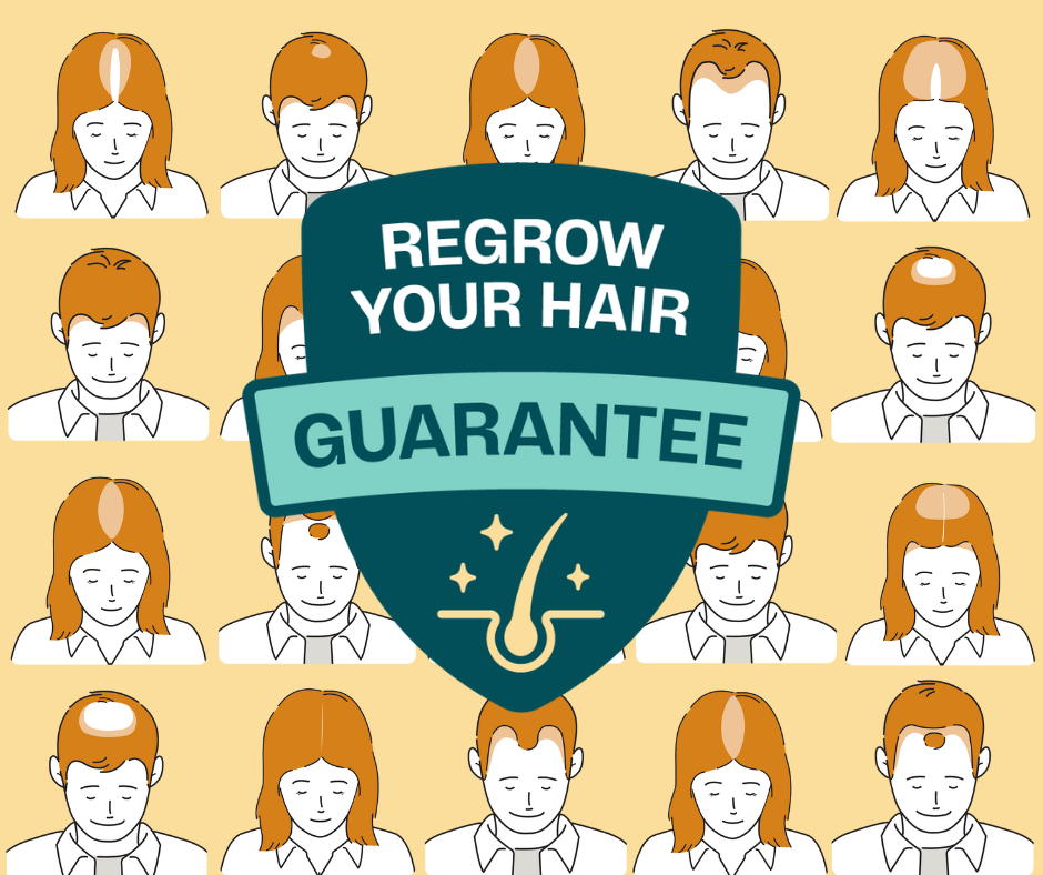 Hair loss treatment include an Ashley and Martin money back guarantee